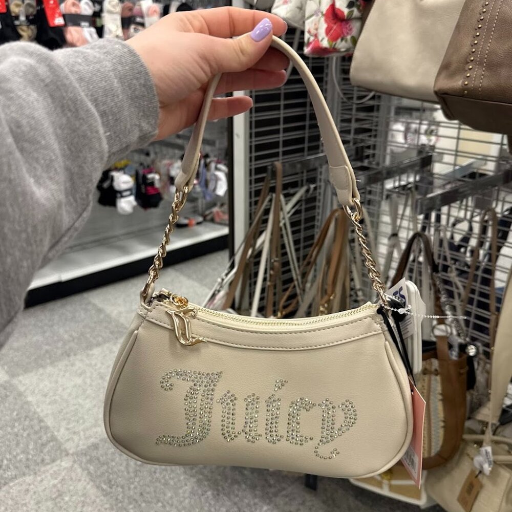 Juicy Couture cream and white shoulder bag